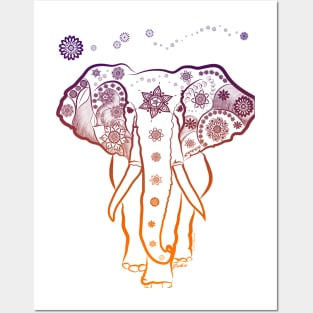 Elephant Color Posters and Art